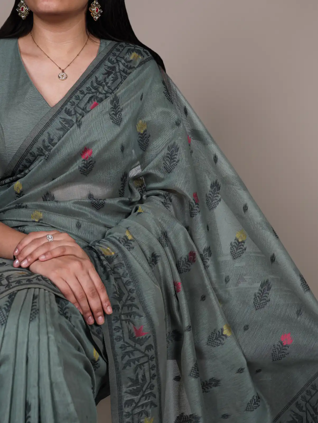 YNF 7415 Grey Poly Cotton Saree Perfect for Wedding, Party, Makar Sankranti, Temple Visit, Sangeet – . Introductory Price ₹1549. Delivery 4-6 Working | Sarees, Bollywood Sarees, Creative Sarees, Designer Sarees, Embroidered Sarees, Ethnic Saree, Modern Digital sarees, Party Wear Sarees