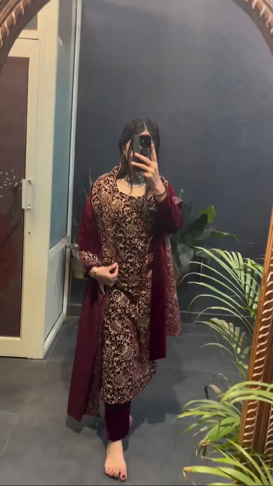 RTC 5940 Maroon Viscos velvet Chinestich Work Salwar Suit with Designer Work. Festive Deal ₹2049. Delivery 4-6 Working Days. Shop now. | Jump Suits, Tops & Bottoms, Track Suits, Trendy Wear, Party Wear Lehenga, Salwar suit, Designer Suits, Casual Suits, Creative suits, Palazzo Suits, Party Wear Suits, Patiala Suits, Straight Suits