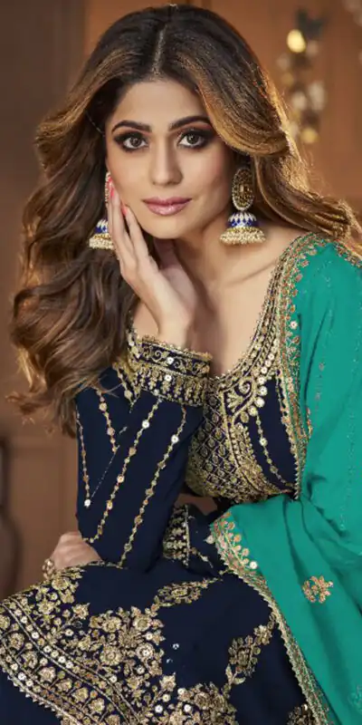 DS A 9125 Navy Blue Faux Georgette Salwar Suit with Embroidery Work. Special Price ₹2599. Delivery 4-6 Working Days. Shop now. | Jump Suits, Tops & Bottoms, Track Suits, Trendy Wear, Salwar suit, Designer Suits, Casual Suits, Creative suits, Palazzo Suits, Party Wear Suits, Patiala Suits, Straight Suits