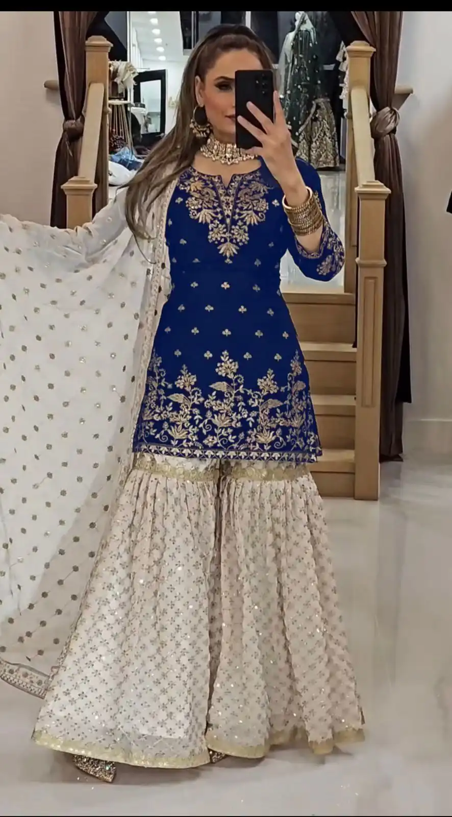 VLM 264 Navy Blue in Fox Georgette Embroidery Work & Lace Work Salwar Suit . Best Price ₹2399. Delivery 4-6 Working Days. Shop now. | Jump Suits, Tops & Bottoms, Track Suits, Trendy Wear, Salwar suit, Designer Suits, Casual Suits, Creative suits, Palazzo Suits, Party Wear Suits, Patiala Suits, Straight Suits