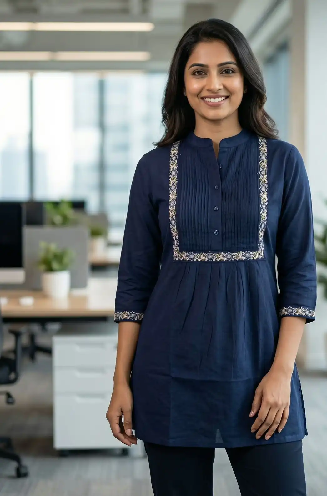 INLI Charmi vol 1 Navy Blue Color Rayon Kurti with malti Embroidery Work. Festive Deal ₹1349. Delivery 4-6 Working Days. Shop now. | Kurti, Bollywood Kurti, Creative Kurtis, Designer Kurti, Party Wear Kurti, Selfie Kurti