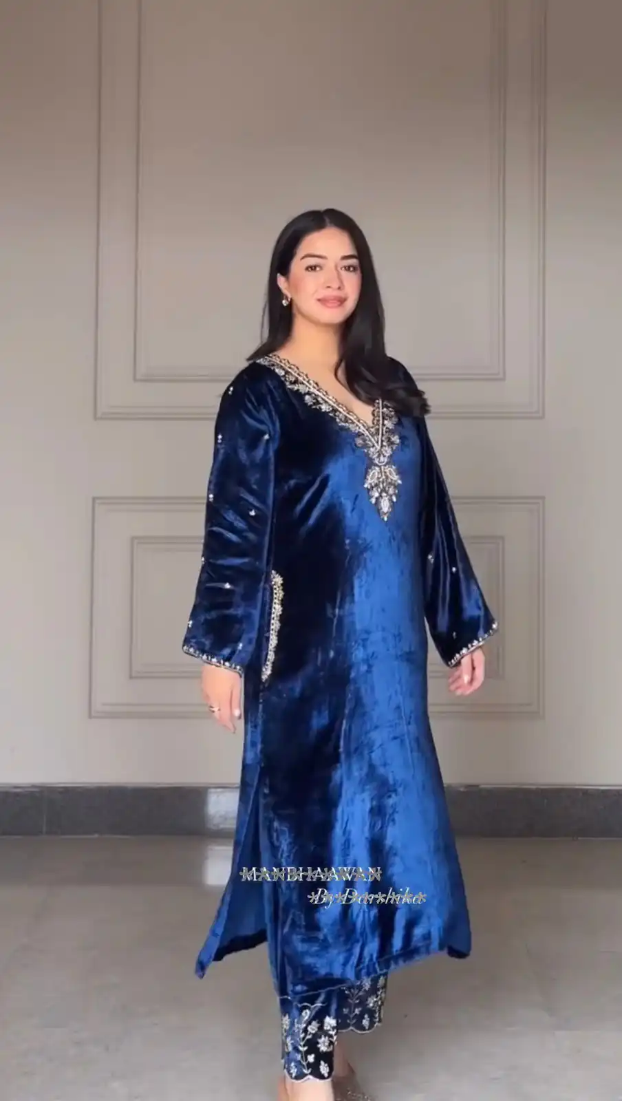 LG 2025 Navy Blue Velvet Salwar Suit with Embroidery Work & Lace Work. Exclusive Offer ₹1899. Delivery 4-6 Working Days. Shop now. | Jump Suits, Tops & Bottoms, Track Suits, Trendy Wear, Salwar suit, Designer Suits, Casual Suits, Creative suits, Palazzo Suits, Party Wear Suits, Patiala Suits, Straight Suits