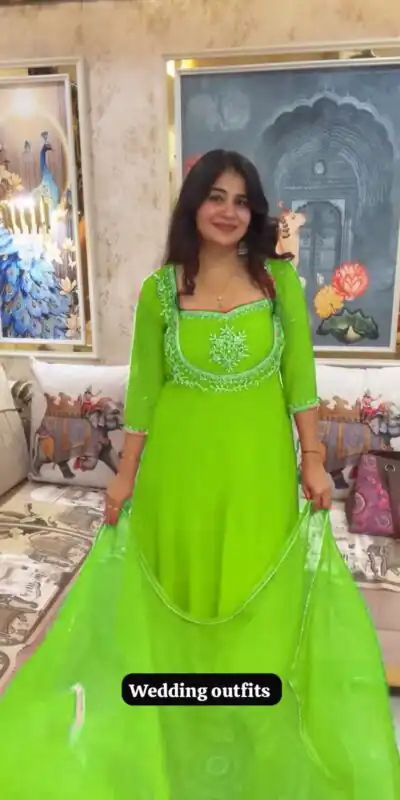 LG 2022 Parrot Green Georgette Salwar Suit with Lace Work & Embroidery Work. Exclusive Offer ₹1899. Delivery 4-6 Working Days. Shop now. | Jump Suits, Tops & Bottoms, Track Suits, Trendy Wear, Salwar suit, Designer Suits, Casual Suits, Creative suits, Palazzo Suits, Party Wear Suits, Patiala Suits, Straight Suits
