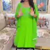 LG 2022 Parrot Green Georgette Salwar Suit with Lace Work & Embroidery Work. Exclusive Offer ₹1899. Delivery 4-6 Working Days. Shop now. | Jump Suits, Tops & Bottoms, Track Suits, Trendy Wear, Salwar suit, Designer Suits, Casual Suits, Creative suits, Palazzo Suits, Party Wear Suits, Patiala Suits, Straight Suits