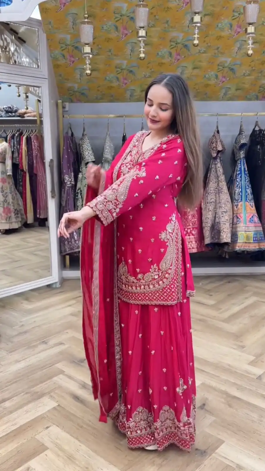 LG 2029 Pink Chinon Salwar Suit with Embroidery Work. Wedding, Party, Festive, Events, Special Price ₹2399. Delivery 4-6 Working Days. Shop now. | Jump Suits, Tops & Bottoms, Track Suits, Trendy Wear, Salwar suit, Designer Suits, Casual Suits, Creative suits, Palazzo Suits, Party Wear Suits, Patiala Suits, Straight Suits