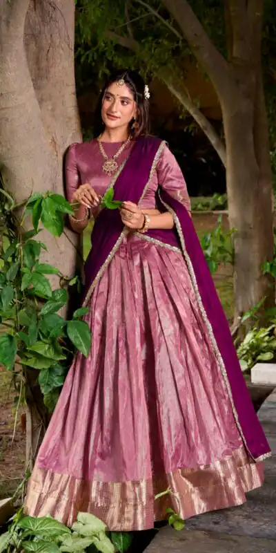 LNB 2026 Pink Color Dupion Silk Lehenga Choli With Zari Work.Wedding, Party, Festive, Events, Special Price ₹1999. Delivery 4-6 Working Days. Shop now. | Lehenga, Bollywood Lehenga, Creative Lehenga, Designer Lehenga, Embroidered Lehenga, Party Wear Lehenga