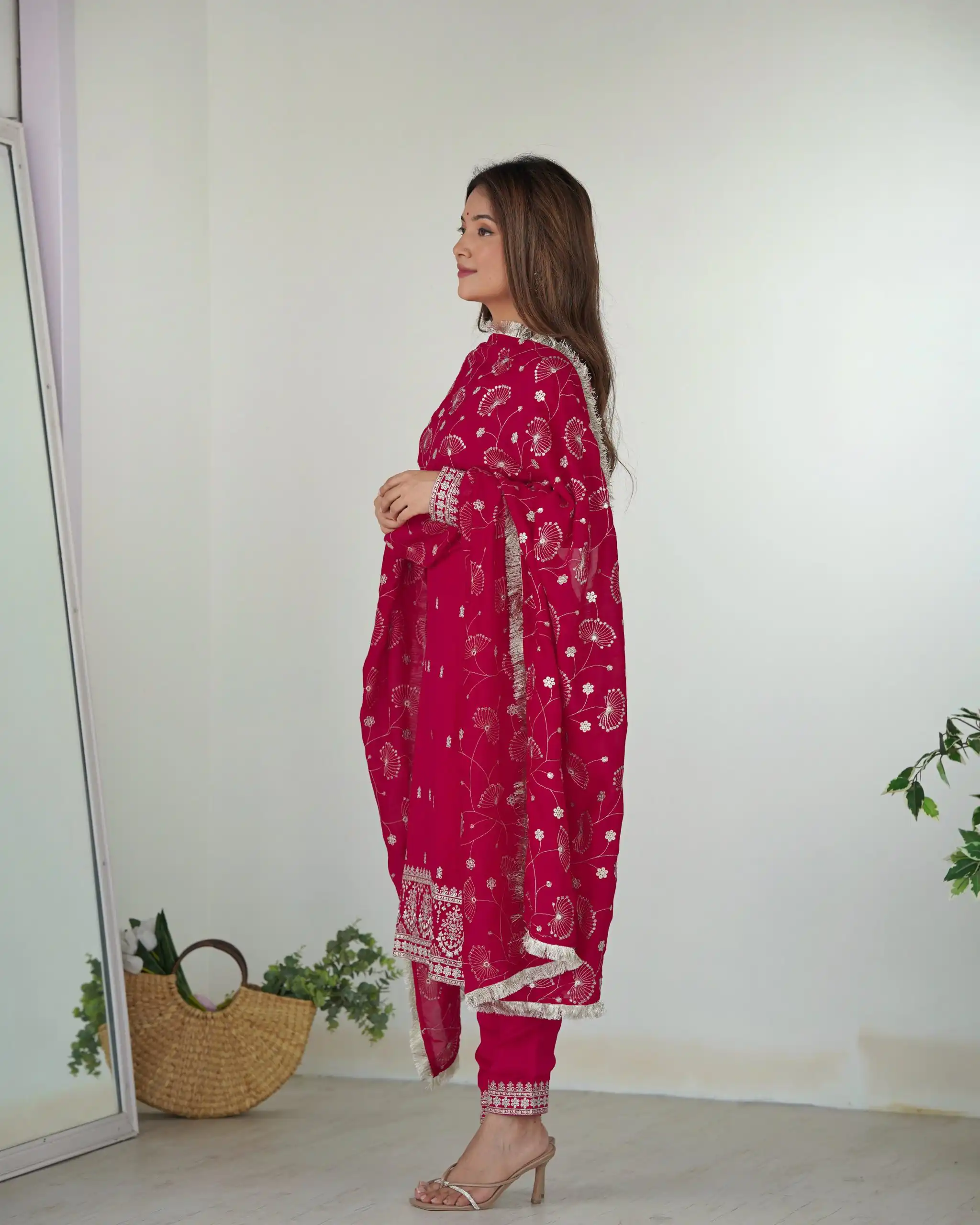 KB 276 pink Color Rangoli Silk Sequence Jari Work Salwar Suit Casual, Wedding, Party, Festive, Events Etc.4-6 Working Days@ 2049/-only | Jump Suits, Salwar suit, Designer Suits, Casual Suits, Creative suits, Palazzo Suits, Party Wear Suits, Patiala Suits, Straight Suits