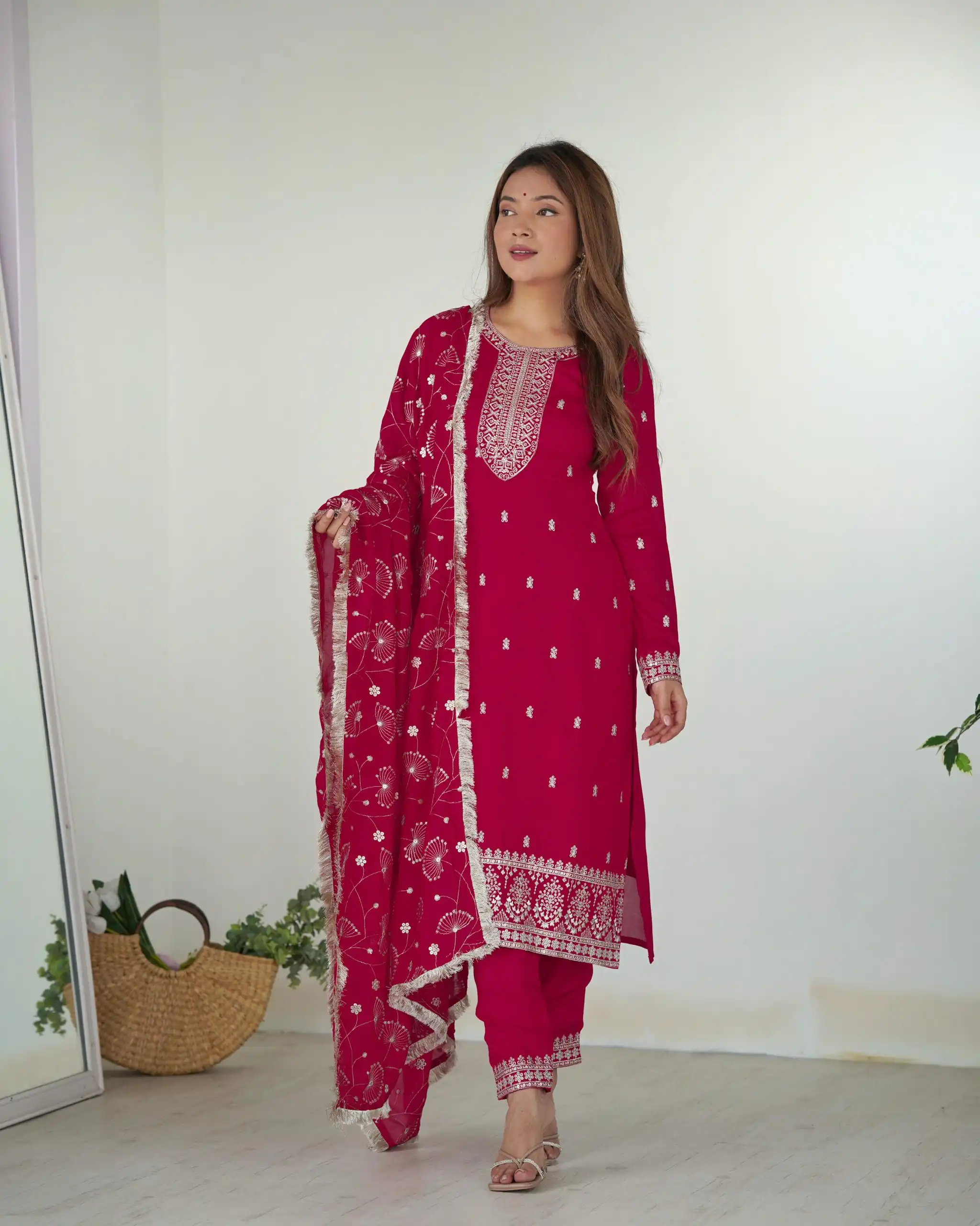 KB 276 pink Color Rangoli Silk Sequence Jari Work Salwar Suit Casual, Wedding, Party, Festive, Events Etc.4-6 Working Days@ 2049/-only | Jump Suits, Salwar suit, Designer Suits, Casual Suits, Creative suits, Palazzo Suits, Party Wear Suits, Patiala Suits, Straight Suits