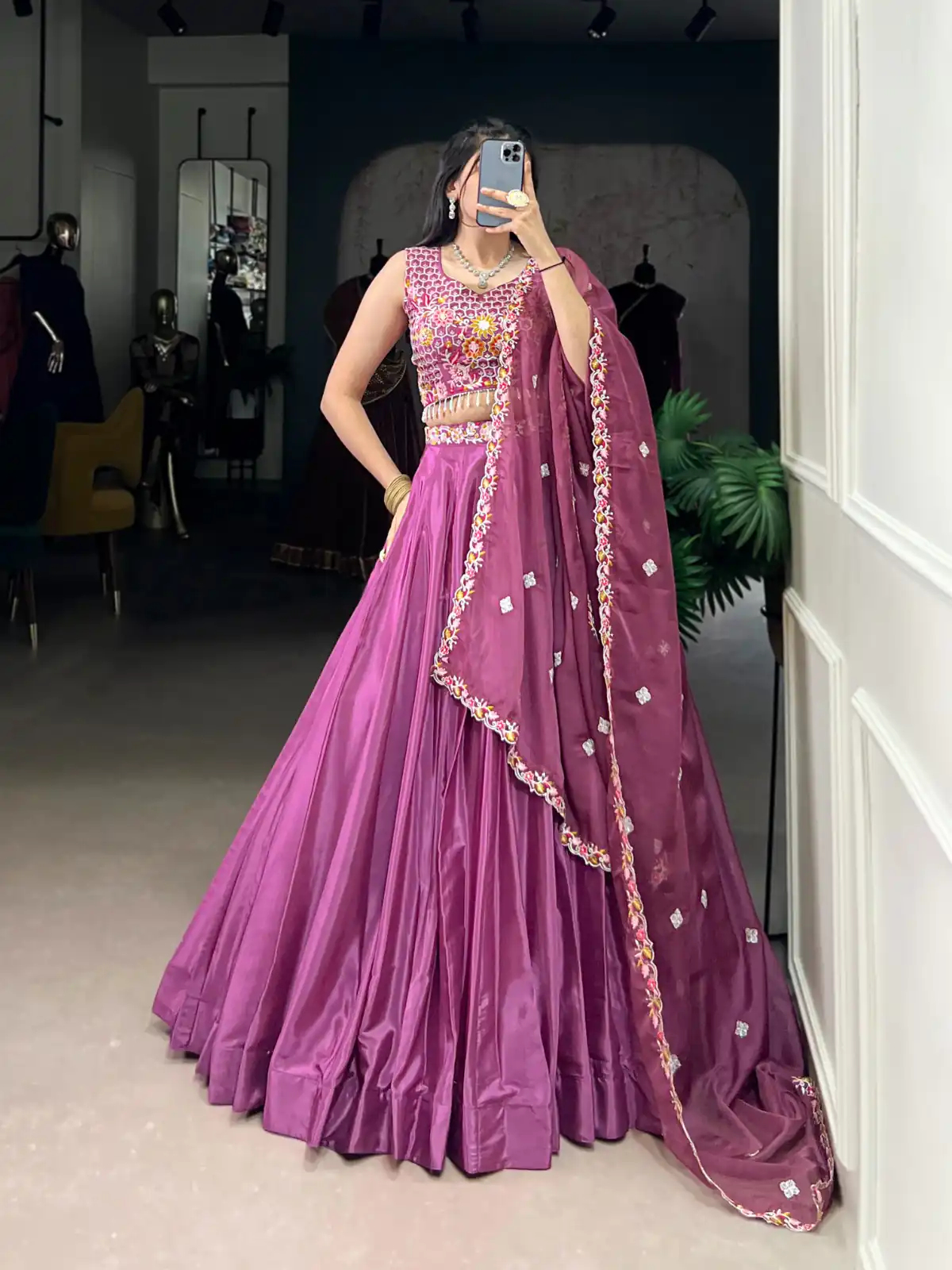 LNB 1446 Pink Silk Crepe Sequins Work & Embroidery Work Lehenga Choli in . Affordable Price ₹2999. Delivery 4-6 Working Days. Shop now. | Lehenga, Bollywood Lehenga, Creative Lehenga, Designer Lehenga, Embroidered Lehenga, Party Wear Lehenga