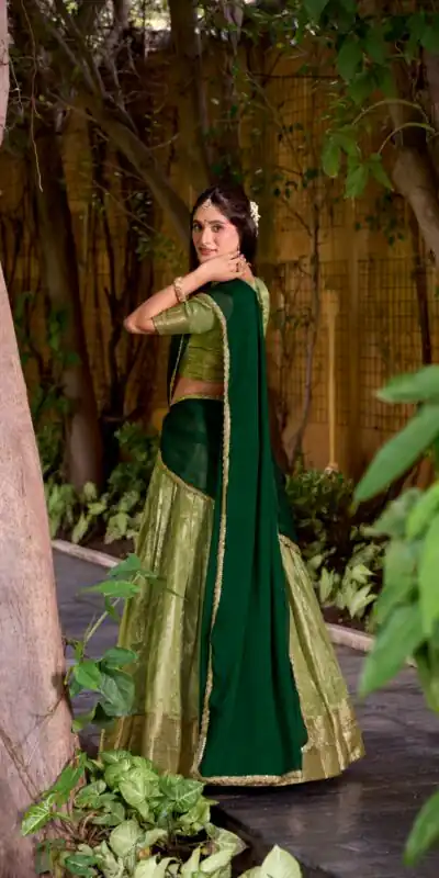 LNB 2026 Pista Color Dupion Silk Lehenga Choli With Zari Work.Wedding, Party, Festive, Events, Special Price ₹1999. Delivery 4-6 Working Days. Shop now. | Lehenga, Bollywood Lehenga, Creative Lehenga, Designer Lehenga, Embroidered Lehenga, Party Wear Lehenga