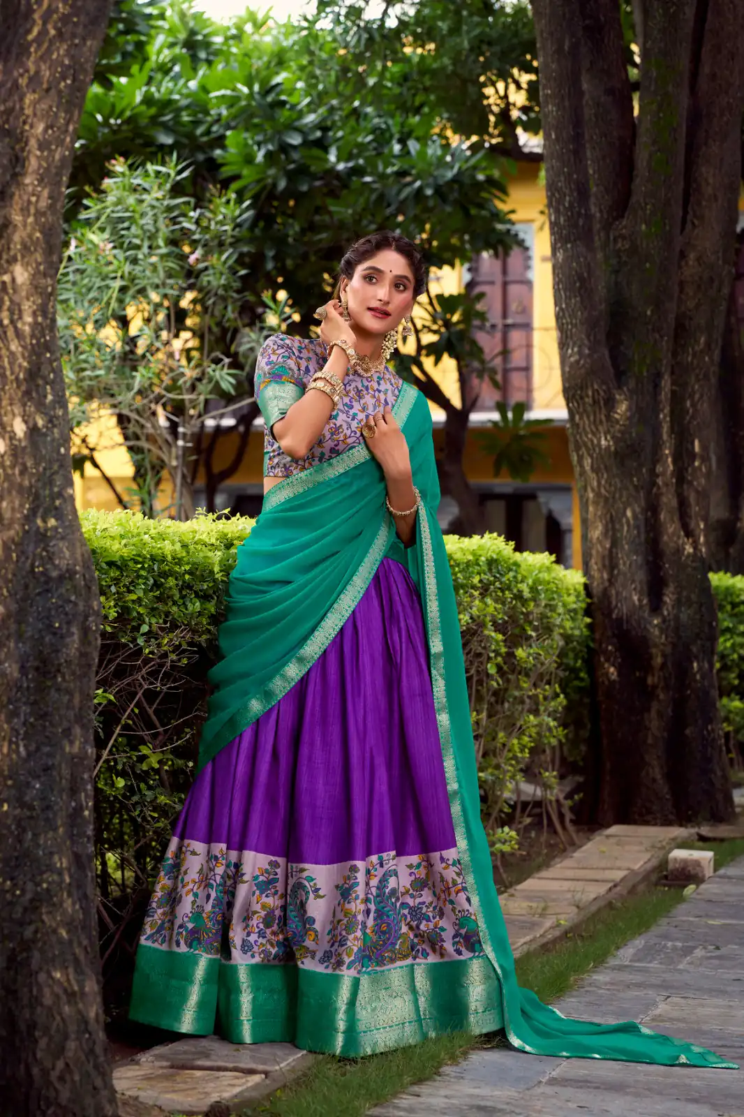 LNB 1244 Purple in Aastha Silk Lace Work & Zari Work Lehenga Choli. Grab it for ₹1349. Delivery 4-6 Working Days. Shop now. | Lehenga, Bollywood Lehenga, Creative Lehenga, Designer Lehenga, Embroidered Lehenga, Party Wear Lehenga