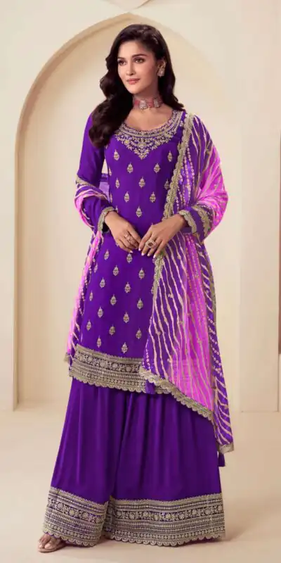 DS V 72961 Purple in Viscose Chinon Zari Work & Embroidery Work Salwar Suit . Special Price ₹2549. Delivery 4-6 Working Days. Shop now. | Jump Suits, Tops & Bottoms, Track Suits, Trendy Wear, Salwar suit, Designer Suits, Casual Suits, Creative suits, Palazzo Suits, Party Wear Suits, Patiala Suits, Straight Suits
