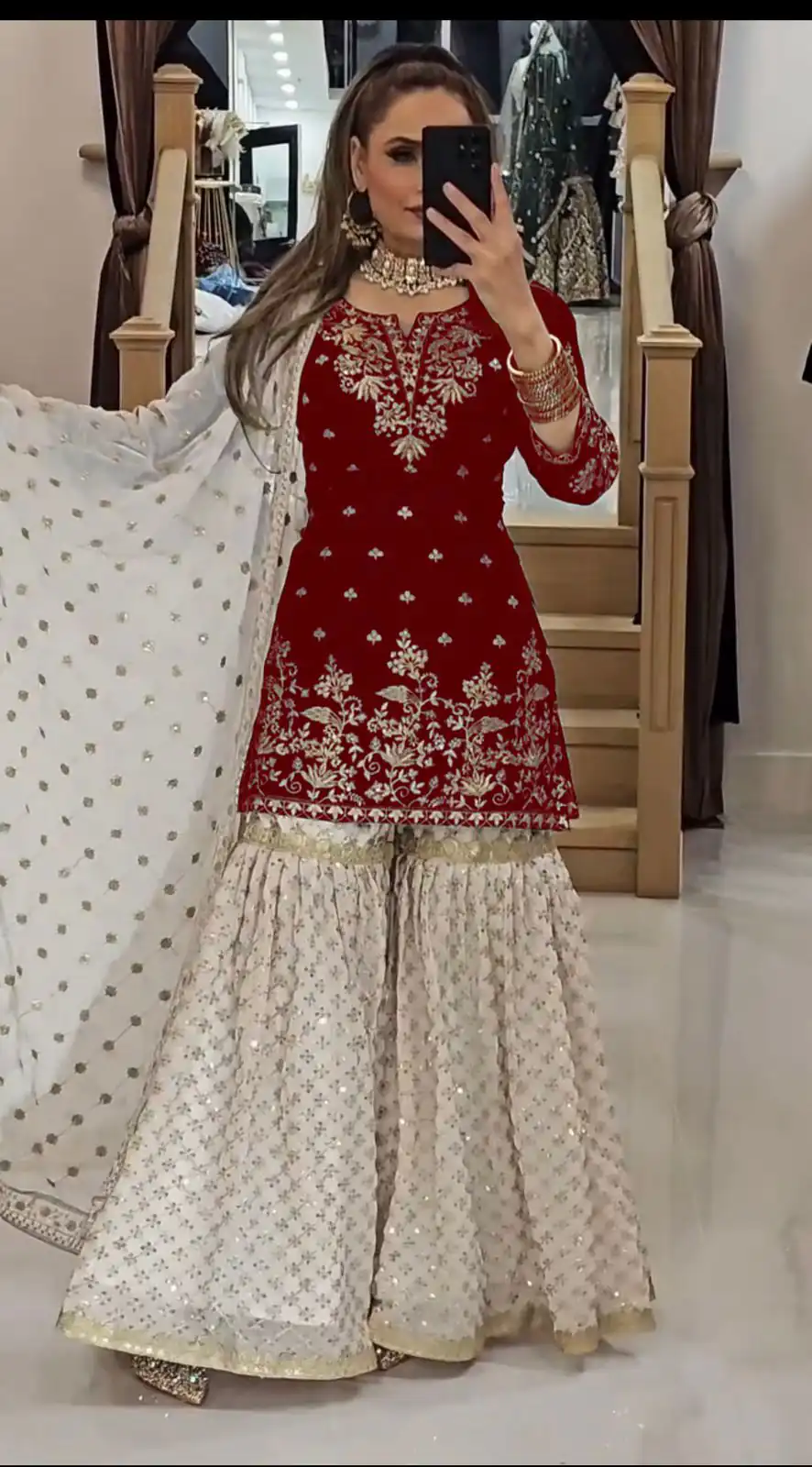 VLM 264 Red in Fox Georgette Embroidery Work & Lace Work Salwar Suit . Best Price ₹2399. Delivery 4-6 Working Days. Shop now. | Jump Suits, Tops & Bottoms, Track Suits, Trendy Wear, Salwar suit, Designer Suits, Casual Suits, Creative suits, Palazzo Suits, Party Wear Suits, Patiala Suits, Straight Suits