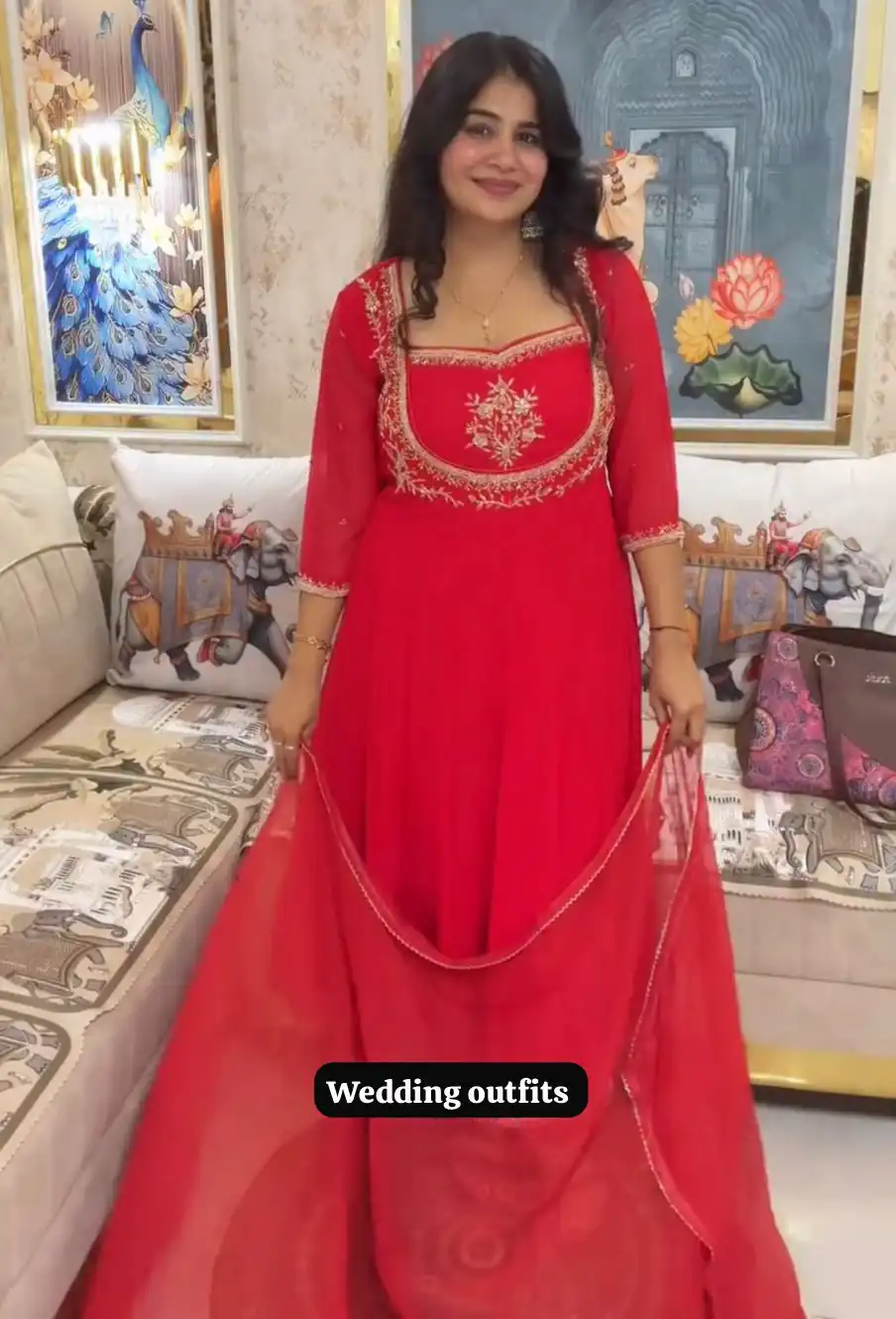 LG 2022 Red Georgette Salwar Suit with Lace Work & Embroidery Work. Exclusive Offer ₹1899. Delivery 4-6 Working Days. Shop now. | Jump Suits, Tops & Bottoms, Track Suits, Trendy Wear, Salwar suit, Designer Suits, Casual Suits, Creative suits, Palazzo Suits, Party Wear Suits, Patiala Suits, Straight Suits