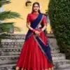 LNB 2029 Red Poly Cotton Lehenga Choli Perfect for Wedding, Party, Bridal Wear, Sangeet, Baisakhi –. Affordable Price ₹1899. Delivery 4-6 Working Days. | Lehenga, Bollywood Lehenga, Creative Lehenga, Designer Lehenga, Embroidered Lehenga, Party Wear Lehenga