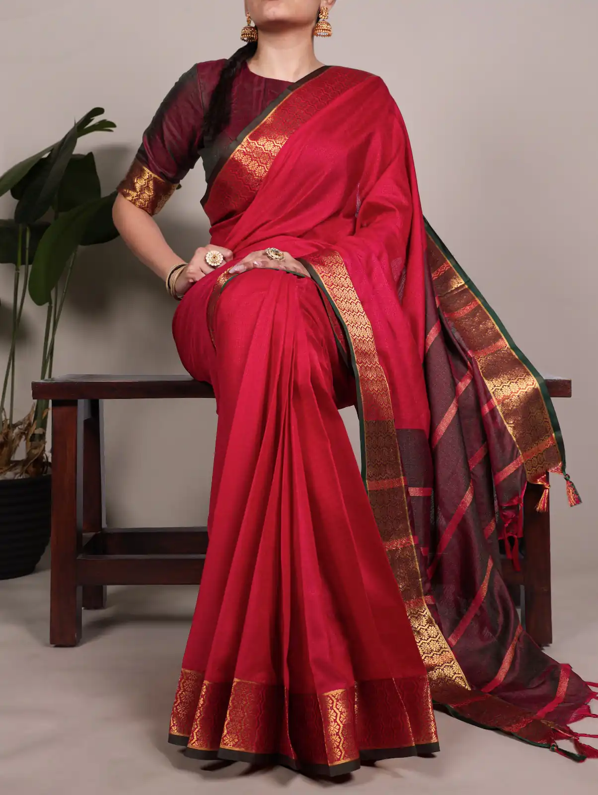 YNF 7408 Red Color Poly Cotton Saree With Zari Work. Wedding, Party, Festive, Events, Affordable Price ₹1399. Delivery 4-6 Working Days. Shop now. | Sarees, Bollywood Sarees, Creative Sarees, Designer Sarees, Embroidered Sarees, Ethnic Saree, Modern Digital sarees, Party Wear Sarees
