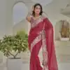 Ram 010 Red Color Silver Crunchy Saree With Embroidery Work Special Wedding, Party, Festive, Events Price ₹2149. Delivery 4-6 Working Days. Shop now. | Sarees, Bollywood Sarees, Creative Sarees, Designer Sarees, Embroidered Sarees, Ethnic Saree, Modern Digital sarees, Party Wear Sarees