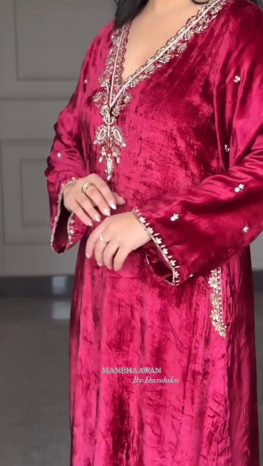 LG 2025 Red Velvet Salwar Suit with Embroidery Work & Lace Work. Exclusive Offer ₹1899. Delivery 4-6 Working Days. Shop now. | Jump Suits, Tops & Bottoms, Track Suits, Trendy Wear, Salwar suit, Designer Suits, Casual Suits, Creative suits, Palazzo Suits, Party Wear Suits, Patiala Suits, Straight Suits