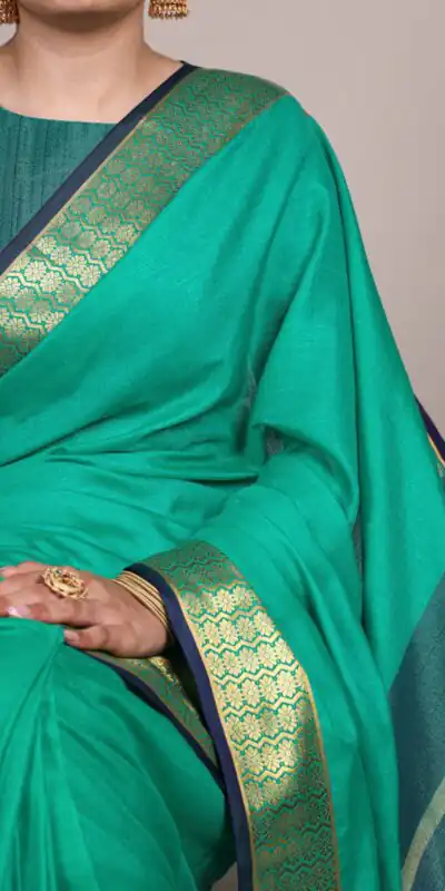 YNF 7408 Sea Green Color Poly Cotton Saree With Zari Work. Wedding, Party, Festive, Events, Affordable Price ₹1399. Delivery 4-6 Working Days. Shop now. | Sarees, Bollywood Sarees, Creative Sarees, Designer Sarees, Embroidered Sarees, Ethnic Saree, Modern Digital sarees, Party Wear Sarees