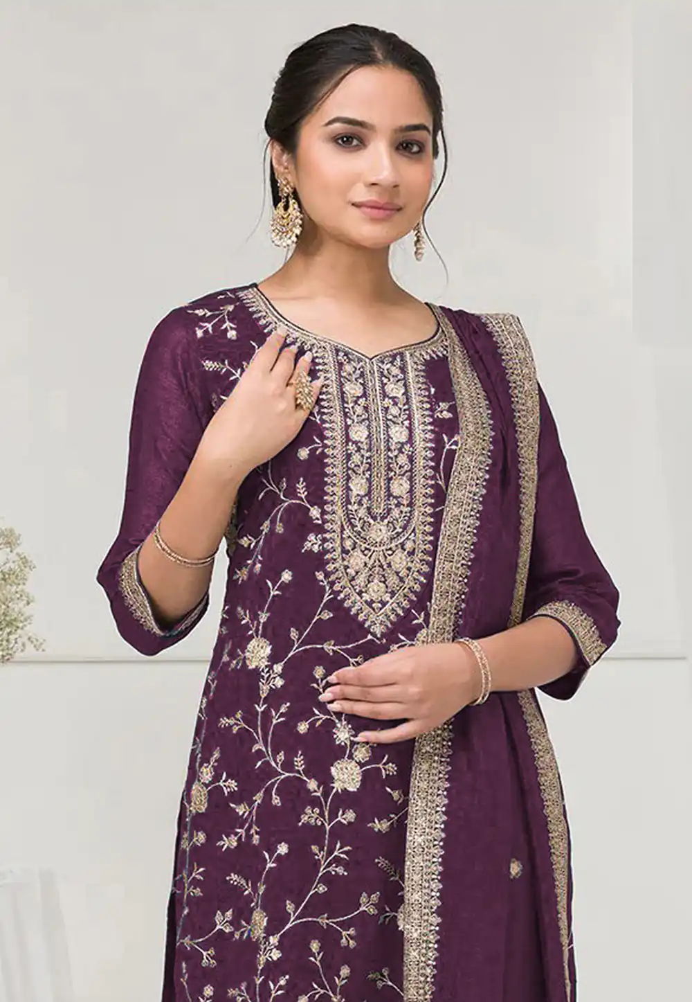 FC 2102 Wine Blooming Vichitra Salwar Suit with Embroidery Work. Festive Deal ₹2549. Delivery 4-6 Working Days. Shop now.Black | Jump Suits, Tops & Bottoms, Track Suits, Trendy Wear, Salwar suit, Designer Suits, Casual Suits, Creative suits, Palazzo Suits, Party Wear Suits, Patiala Suits, Straight Suits
