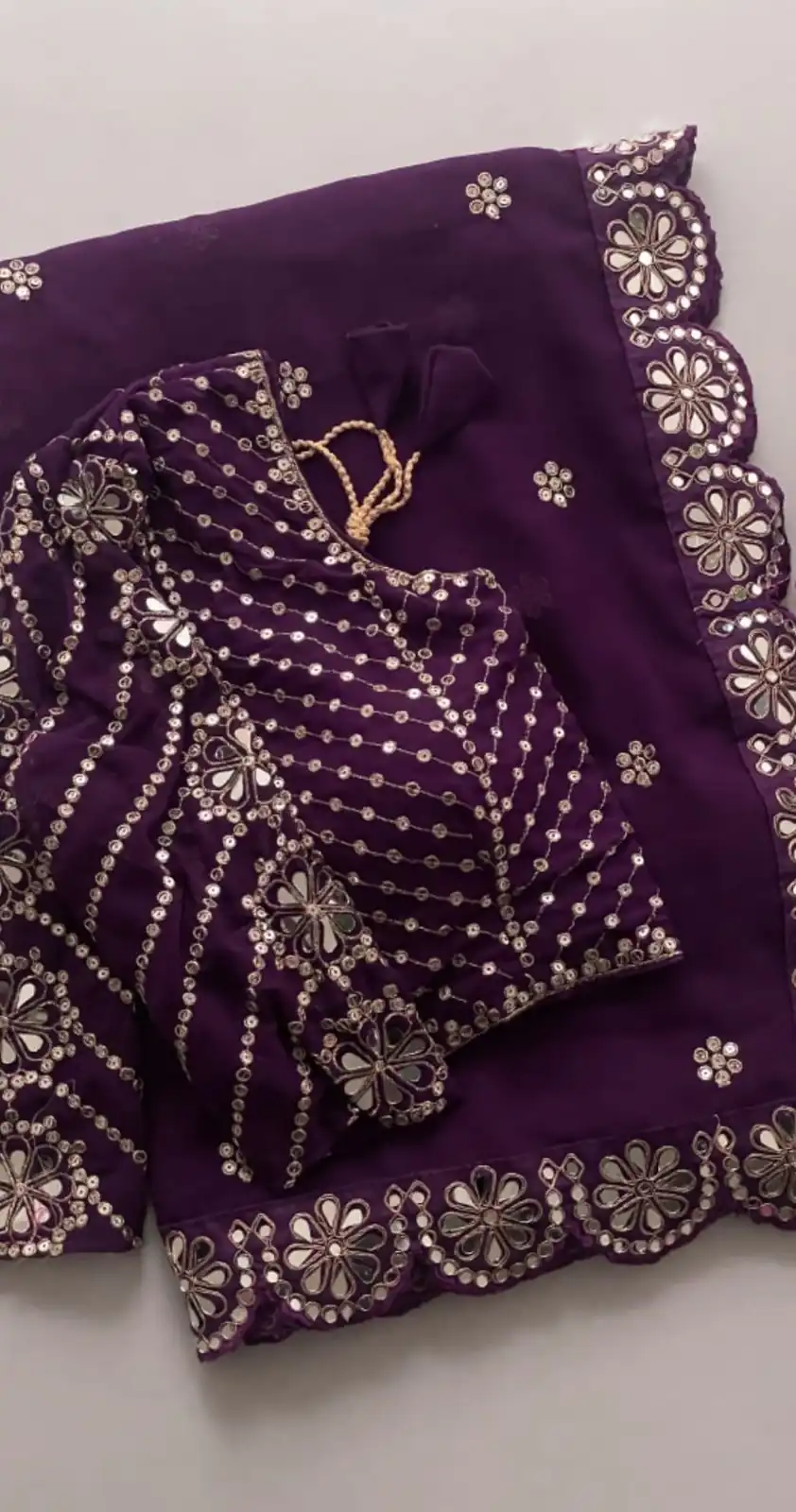 DF 3457 Wine Color Georgette Sequence Original Mirror Work Saree Casual, Wedding, Festive, Events . Expected Delivery  4-6 Working Days @2099/- only                                                                                | Sarees, Bollywood Sarees, Creative Sarees, Designer Sarees, Embroidered Sarees, Ethnic Saree, Modern Digital sarees, Party Wear Sarees