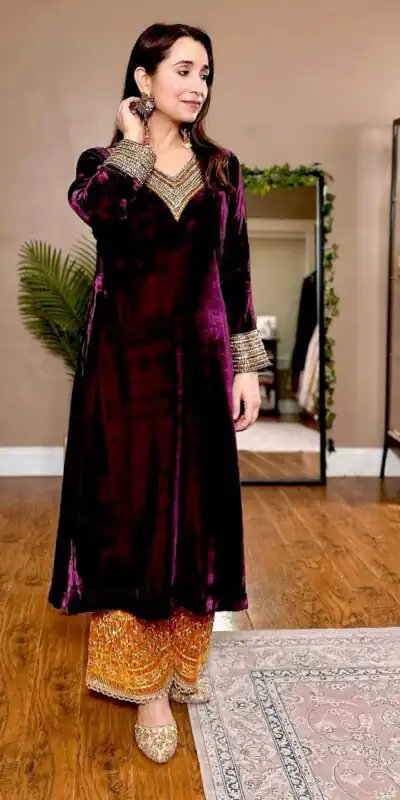 LG 2028 Wine Velvet Salwar Suit with Mirror Work & Embroidery Work. Available at ₹1949 only. Delivery 4-6 Working Days. Shop now. | Jump Suits, Tops & Bottoms, Track Suits, Trendy Wear, Salwar suit, Designer Suits, Casual Suits, Creative suits, Palazzo Suits, Party Wear Suits, Patiala Suits, Straight Suits