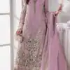Lavender Georgette Sequence Khatli Work Salwar Suit