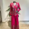 Pink Chinon Sequence Work Salwar Suit