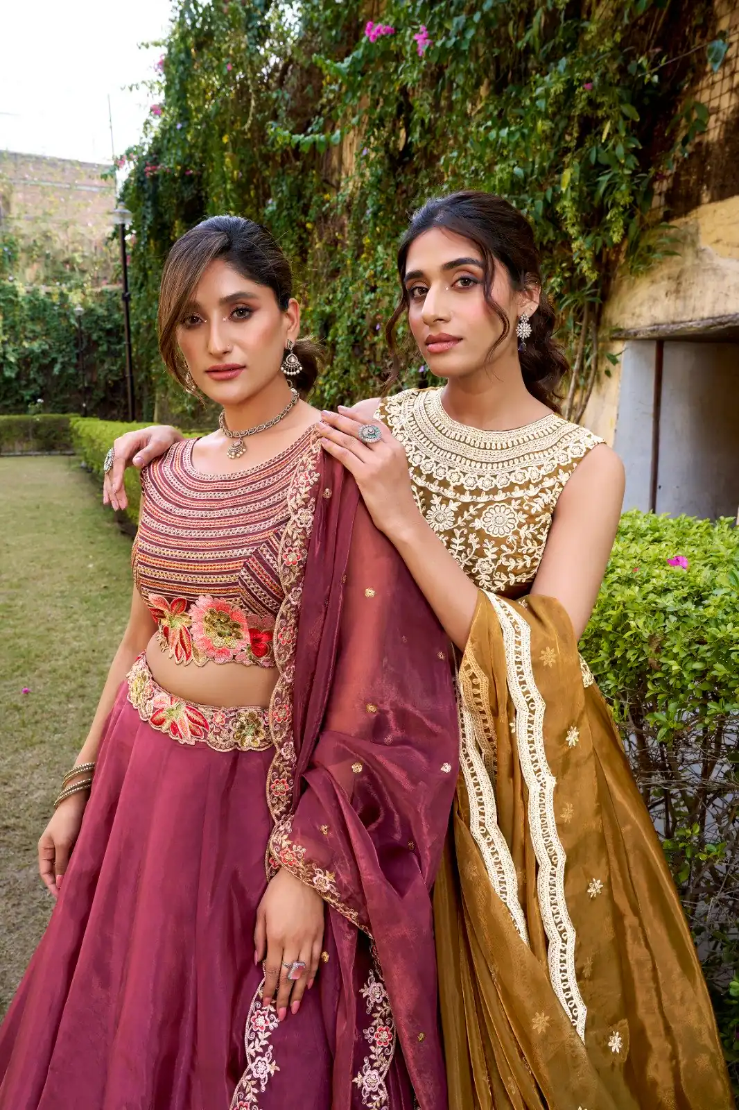 Rani Pink Chanda Silk Sequins Work Lehenga Choli - Image 4