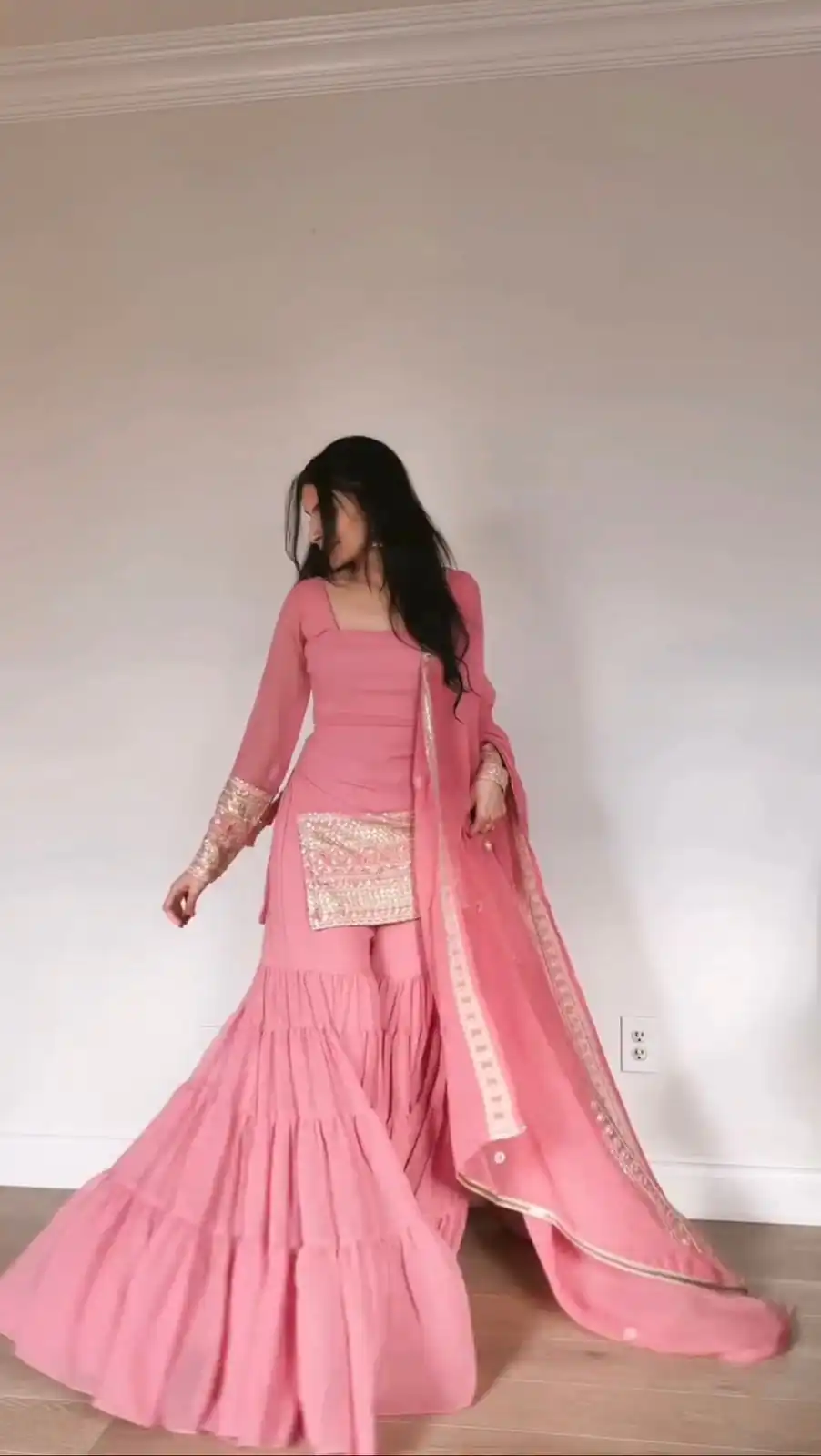 RTC 5962 Baby Pink Faux Georgette Salwar Suit Perfect for Wedding, Party, Cultural Events, Holi, Lohri – . Now at just ₹2049. Delivery 4-6 Working | Jump Suits, Tops & Bottoms, Track Suits, Trendy Wear, Salwar suit, Designer Suits, Casual Suits, Creative suits, Palazzo Suits, Party Wear Suits, Patiala Suits, Straight Suits