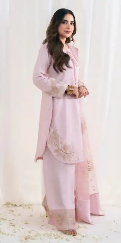 ZSR 3122 Baby Pink Natural Crep Silk Salwar Suit Perfect for Wedding, Party, Pongal, Onam, Reception – . Available at ₹1849 only. Delivery 4-6 Work | Jump Suits, Salwar suit, Designer Suits, Casual Suits, Creative suits, Palazzo Suits, Party Wear Suits, Patiala Suits, Straight Suits