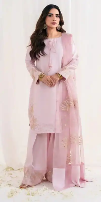 ZSR 3122 Baby Pink Natural Crep Silk Salwar Suit Perfect for Wedding, Party, Pongal, Onam, Reception – . Available at ₹1849 only. Delivery 4-6 Work | Jump Suits, Salwar suit, Designer Suits, Casual Suits, Creative suits, Palazzo Suits, Party Wear Suits, Patiala Suits, Straight Suits