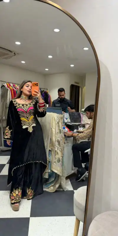 ST 1149 Black in 9000 Velvet Lace Work & Embroidery Work Salwar Suit . Affordable Price ₹2029. Delivery 4-6 Working Days. Shop now. | Jump Suits, Tops & Bottoms, Track Suits, Trendy Wear, Salwar suit, Designer Suits, Casual Suits, Creative suits, Palazzo Suits, Party Wear Suits, Patiala Suits, Straight Suits