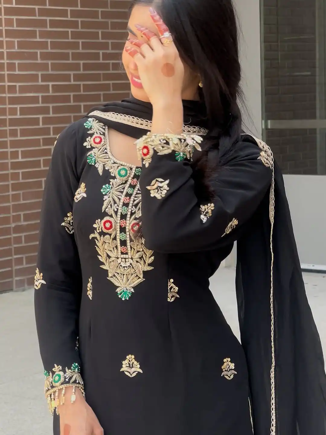 ZF 421 Black in Chinon Silk Lace Work & Embroidery Work Salwar Suit . Available at ₹1899 only. Delivery 4-6 Working Days. Shop now. | Jump Suits, Tops & Bottoms, Track Suits, Trendy Wear, Salwar suit, Designer Suits, Casual Suits, Creative suits, Palazzo Suits, Party Wear Suits, Patiala Suits, Straight Suits