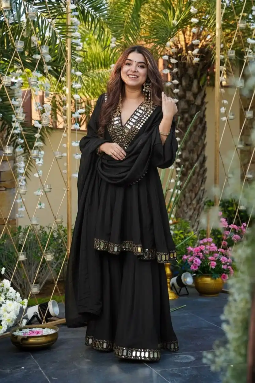 RTC 5942 Black in Black Cosmos Mirror Work & Lace Work Salwar Suit . Special Price ₹2549. Delivery 4-6 Working Days. Shop now. | Jump Suits, Tops & Bottoms, Track Suits, Trendy Wear, Salwar suit, Designer Suits, Casual Suits, Creative suits, Palazzo Suits, Party Wear Suits, Patiala Suits, Straight Suits