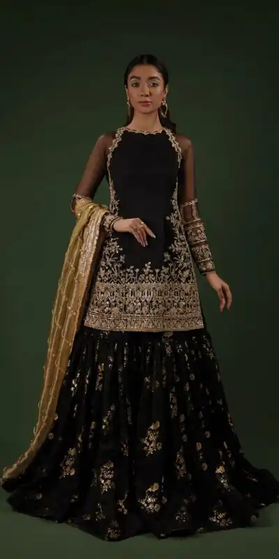 ZSR 3093 Black Faux Georgette Salwar Suit with Embroidery Work & Lace Work. Exclusive Offer ₹2149. Delivery 4-6 Working Days. Shop now. | Jump Suits, Tops & Bottoms, Track Suits, Trendy Wear, Salwar suit, Designer Suits, Casual Suits, Creative suits, Palazzo Suits, Party Wear Suits, Patiala Suits, Straight Suits