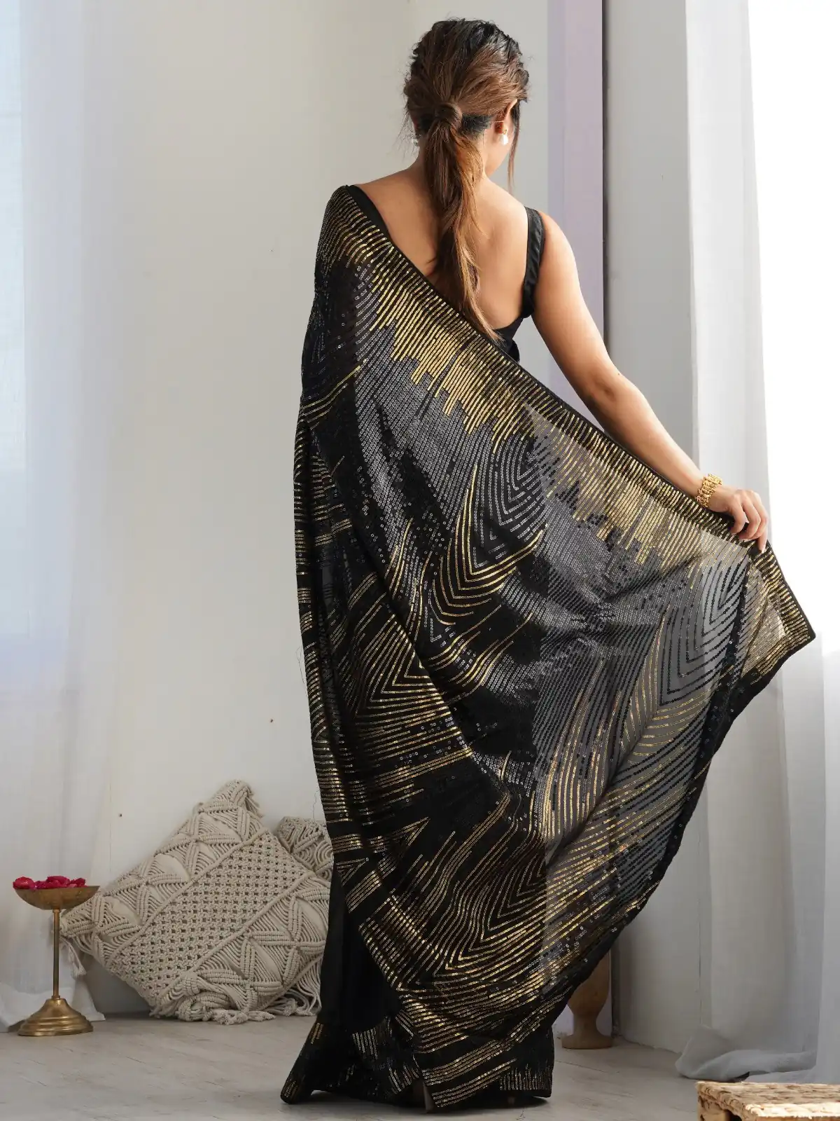 JR 626 Black Georgette Saree Perfect for Wedding, Party, Eid, Anniversary, Diwali – . Special Price ₹1799. Delivery 4-6 Working Days. Shop now. | Sarees, Bollywood Sarees, Creative Sarees, Designer Sarees, Embroidered Sarees, Ethnic Saree, Modern Digital sarees, Party Wear Sarees