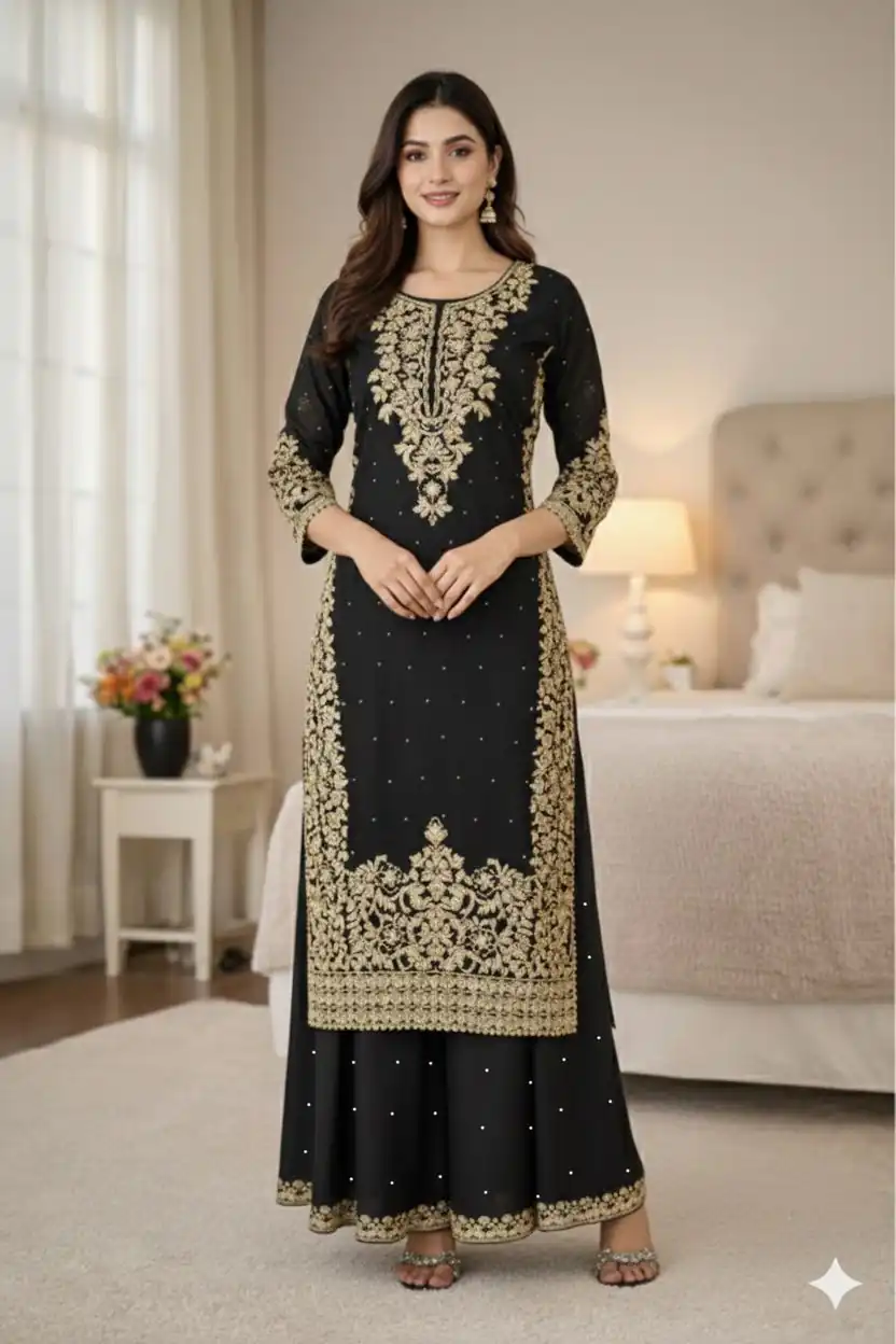 SSR 535 Black in Organza Silk Embroidery Work Salwar Suit . Available at ₹2399 only. Delivery 4-6 Working Days. Shop now. | Jump Suits, Tops & Bottoms, Track Suits, Trendy Wear, Salwar suit, Designer Suits, Casual Suits, Creative suits, Palazzo Suits, Party Wear Suits, Patiala Suits, Straight Suits