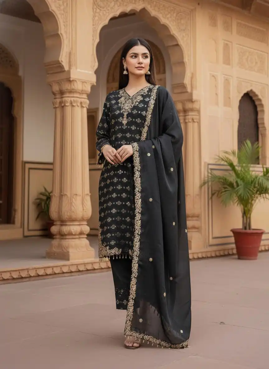 ZSR 3158 Black in Organza Silk Lace Work & Embroidery Work Salwar Suit . Get it for ₹2399. Delivery 4-6 Working Days. Shop now. | Jump Suits, Tops & Bottoms, Track Suits, Trendy Wear, Salwar suit, Designer Suits, Casual Suits, Creative suits, Palazzo Suits, Party Wear Suits, Patiala Suits, Straight Suits