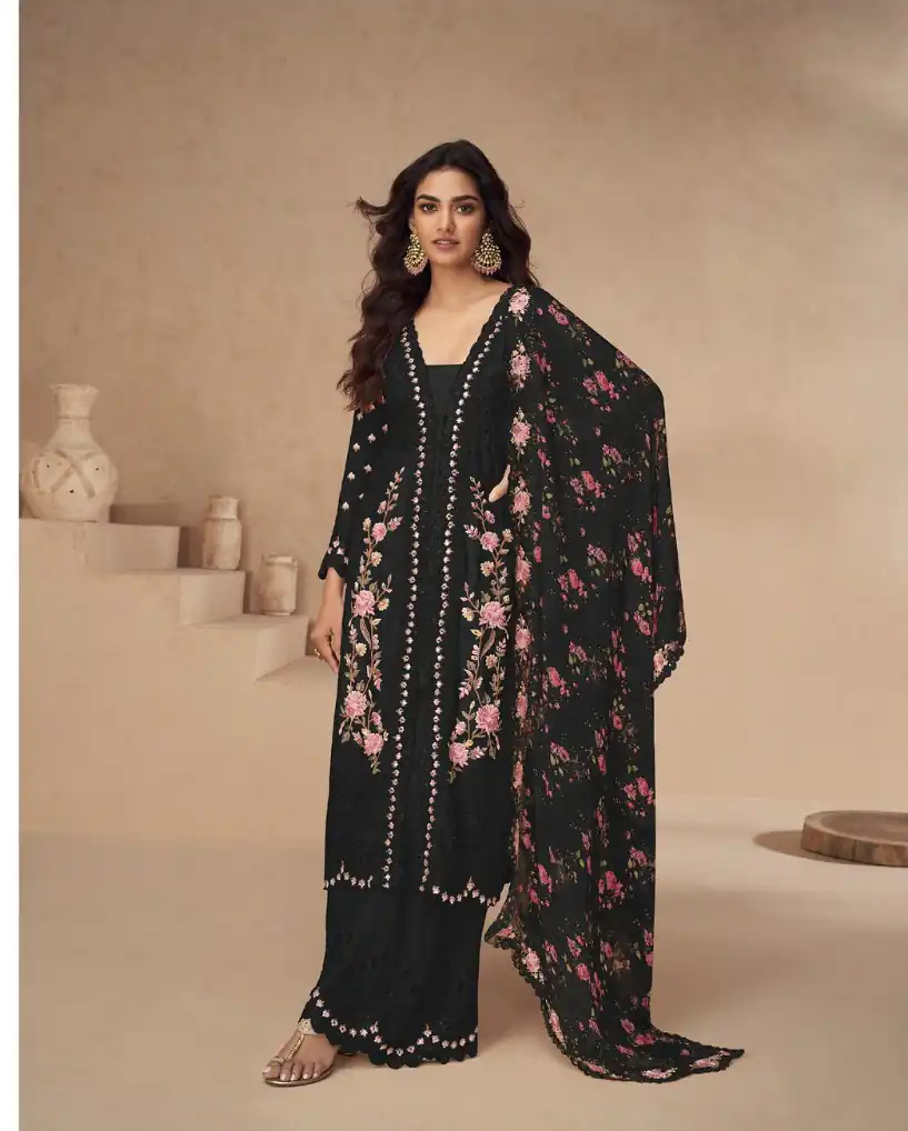 FC 10154 Black Color Vichitra Salwar Suit with Embroidery Work. Special Price ₹3349. Delivery 4-6 Working Days. Shop now. | Jump Suits, Tops & Bottoms, Track Suits, Trendy Wear, Salwar suit, Designer Suits, Casual Suits, Creative suits, Palazzo Suits, Party Wear Suits, Patiala Suits, Straight Suits