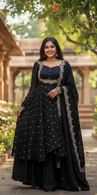 MF 1010 Black Vichitra Silk Salwar Suit with Zari Work & Embroidery Work. Now at just ₹1769. Delivery 4-6 Working Days. Shop now. | Jump Suits, Tops & Bottoms, Track Suits, Trendy Wear, Salwar suit, Designer Suits, Casual Suits, Creative suits, Palazzo Suits, Party Wear Suits, Patiala Suits, Straight Suits