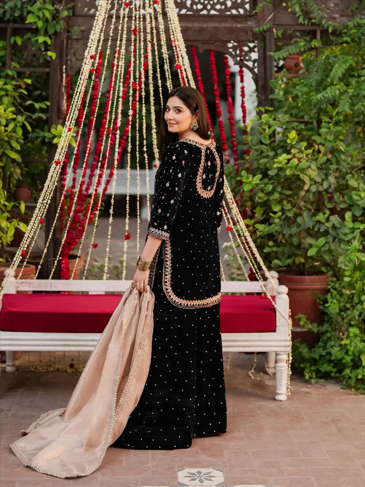 KD 1536 Black Viscose Velvet Thread Sequence Work Salwar Suit Wedding, Party, Festive, Events, Special Price ₹2399. Delivery 4-6 Working Days. Shop now. | Jump Suits, Tops & Bottoms, Track Suits, Trendy Wear, Salwar suit, Designer Suits, Casual Suits, Creative suits, Palazzo Suits, Party Wear Suits, Patiala Suits, Straight Suits