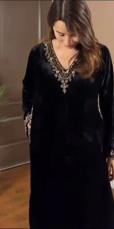 RTC 5810 Black Viscose velvet Salwar Suit. Perfect for Wedding, Party, Baby Shower, Housewarming, Eid – Get it for ₹1999. Delivery 4-6 Working Days. | Jump Suits, Tops & Bottoms, Track Suits, Trendy Wear, Salwar suit, Designer Suits, Casual Suits, Creative suits, Palazzo Suits, Party Wear Suits, Patiala Suits, Straight Suits