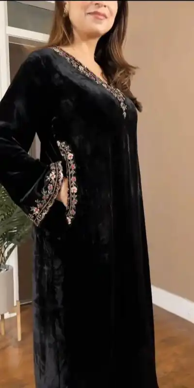 RTC 5810 Black Viscose velvet Salwar Suit. Perfect for Wedding, Party, Baby Shower, Housewarming, Eid – Get it for ₹1999. Delivery 4-6 Working Days. | Jump Suits, Tops & Bottoms, Track Suits, Trendy Wear, Salwar suit, Designer Suits, Casual Suits, Creative suits, Palazzo Suits, Party Wear Suits, Patiala Suits, Straight Suits
