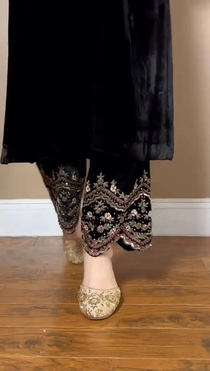 RTC 5810 Black Viscose velvet Salwar Suit. Perfect for Wedding, Party, Baby Shower, Housewarming, Eid – Get it for ₹1999. Delivery 4-6 Working Days. | Jump Suits, Tops & Bottoms, Track Suits, Trendy Wear, Salwar suit, Designer Suits, Casual Suits, Creative suits, Palazzo Suits, Party Wear Suits, Patiala Suits, Straight Suits