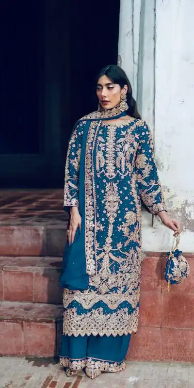 ZF 433 Blue Faux Georgette Salwar Suit Perfect for Wedding, Party, Anniversary, Ethnic Day, Raksha Bandhan – . Introductory Price ₹2149. Delivery 4-6 Wor | Jump Suits, Tops & Bottoms, Track Suits, Trendy Wear, Salwar suit, Designer Suits, Casual Suits, Creative suits, Palazzo Suits, Party Wear Suits, Patiala Suits, Straight Suits