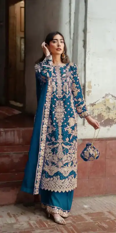 ZF 433 Blue Faux Georgette Salwar Suit Perfect for Wedding, Party, Anniversary, Ethnic Day, Raksha Bandhan – . Introductory Price ₹2149. Delivery 4-6 Wor | Jump Suits, Tops & Bottoms, Track Suits, Trendy Wear, Salwar suit, Designer Suits, Casual Suits, Creative suits, Palazzo Suits, Party Wear Suits, Patiala Suits, Straight Suits