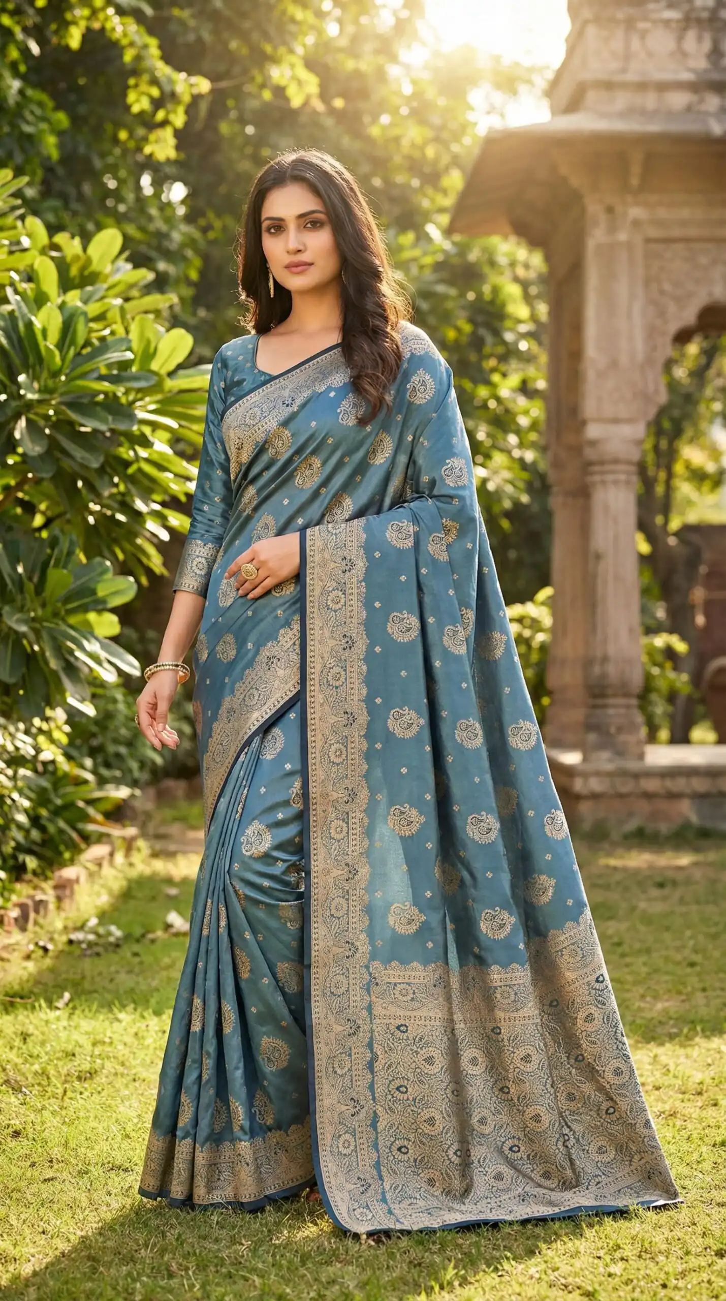 MB 9 Blue Color Satin Silk Saree with Lace Work & Zari Work. Wedding, Party, Festive, Events Exclusive Offer ₹2149. Delivery 4-6 Working Days. Shop now. | Sarees, Bollywood Sarees, Creative Sarees, Designer Sarees, Embroidered Sarees, Ethnic Saree, Modern Digital sarees, Party Wear Sarees