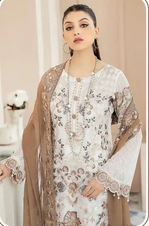 DS SF 123 Brown Georgette Salwar Suit Perfect for Wedding, Party, Family Gatherings, Lohri, Mehendi – . Now at just ₹1949. Delivery 4-6 Working Days. | Jump Suits, Tops & Bottoms, Track Suits, Trendy Wear, Salwar suit, Designer Suits, Casual Suits, Creative suits, Palazzo Suits, Party Wear Suits, Patiala Suits, Straight Suits