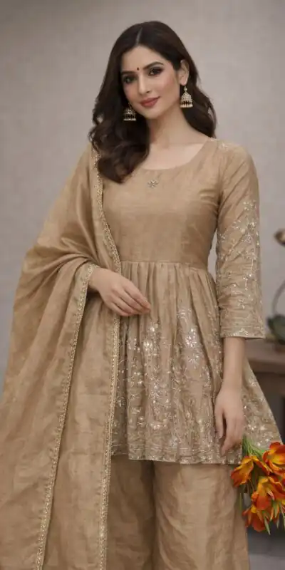 VLM 300 Chiku Chinon Silk with Lace Work & Embroidery Work Salwar Suit . Affordable Price ₹1899. Delivery 4-6 Working Days. Shop now. | Jump Suits, Salwar suit, Designer Suits, Casual Suits, Creative suits, Palazzo Suits, Party Wear Suits, Patiala Suits, Straight Suits